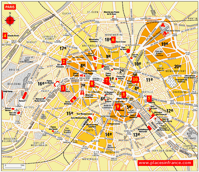 Paris Map Paris Landmarks Paris Map Tourist Map - vrogue.co